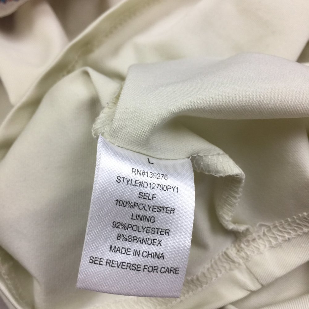 Women's Ivory Paisley Tie-Neck Blouse - Picture 10 of 14